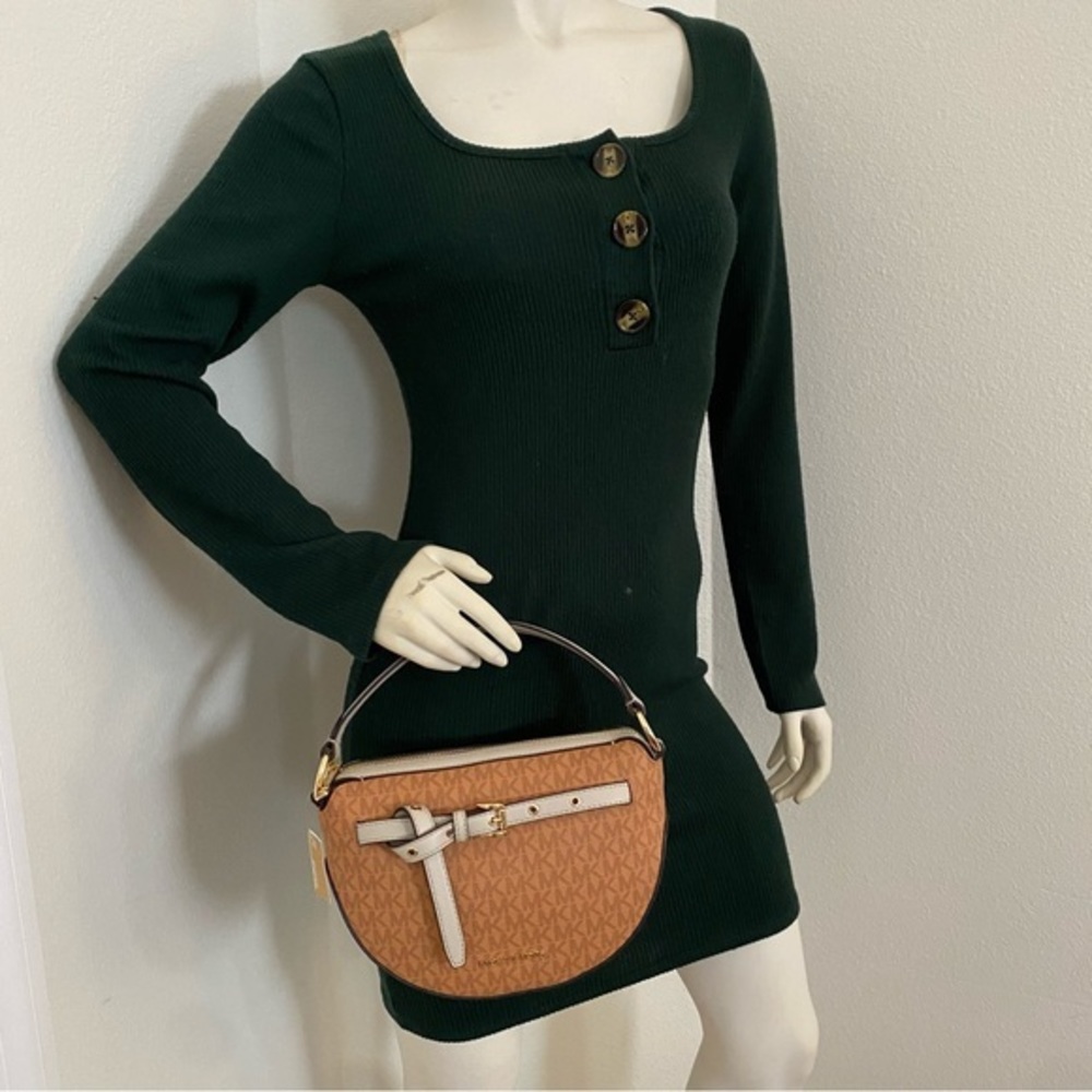 New Michael Kors Emilia Medium Logo Shoulder Bag - Picture 17 of 17